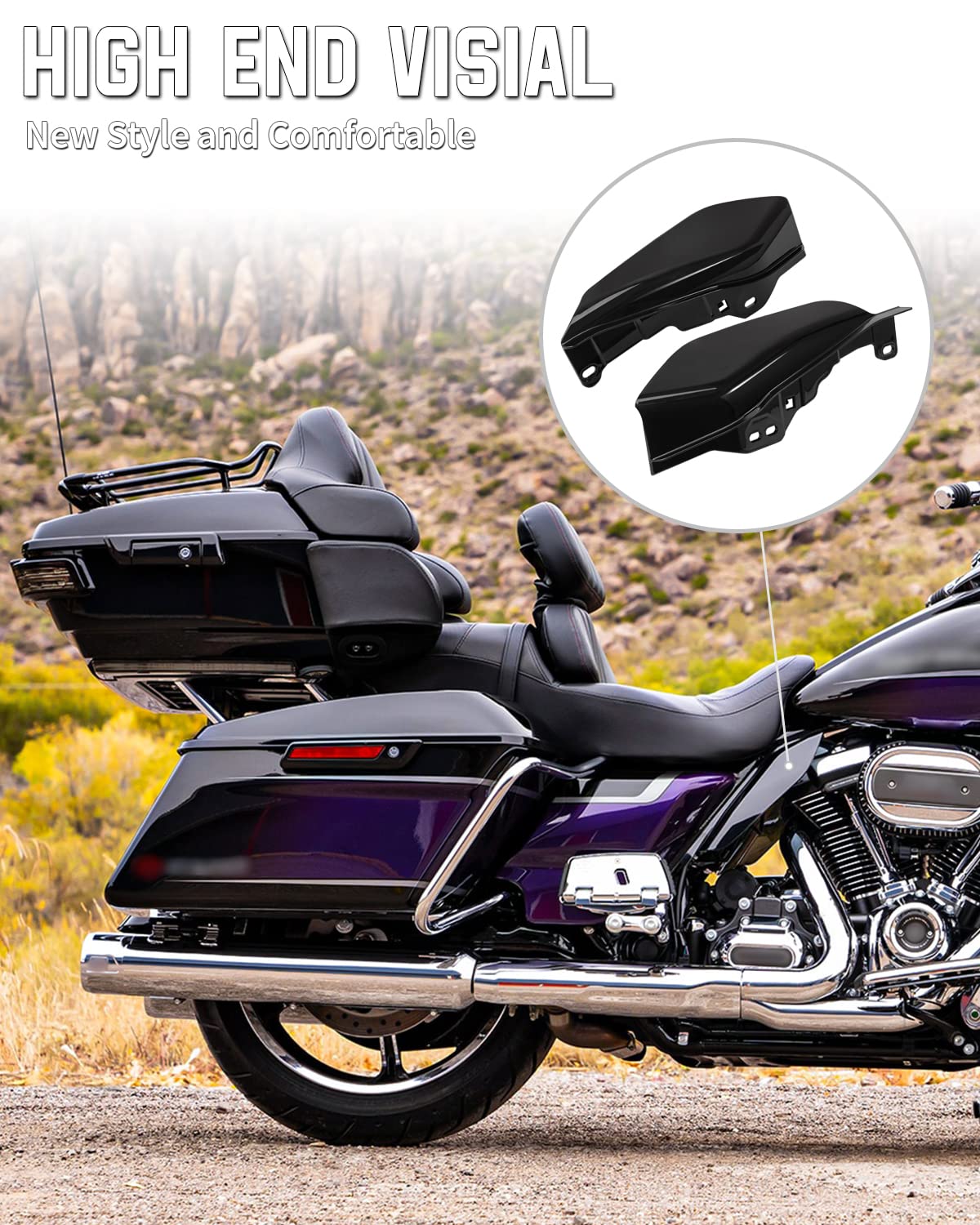Amazon.com: Gloss Black Mid Frame Air Deflector, Heat Shield